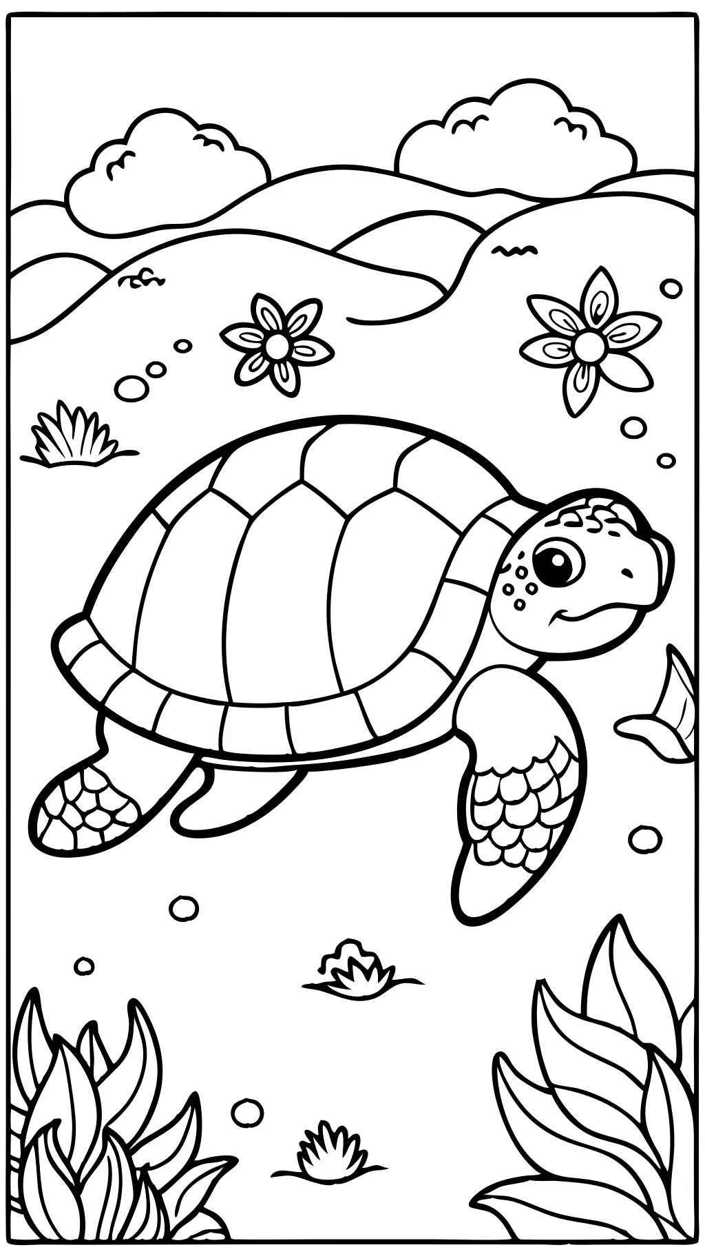 coloriages imprimables tortues